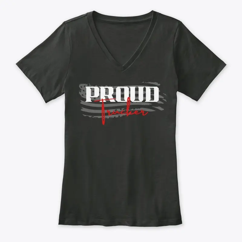 Proud Trucker Women's V-neck Tee